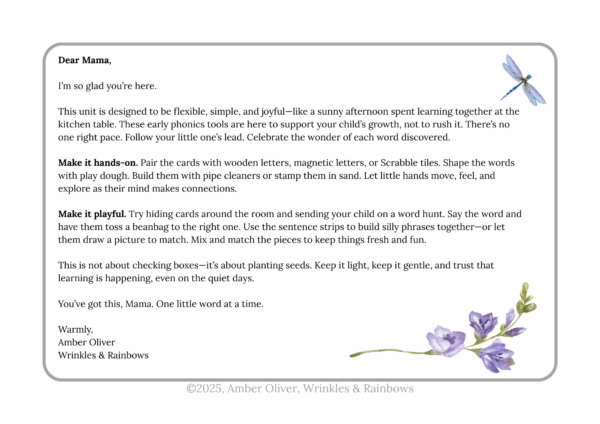 Gentle Phonics Unit Two - More Short A Short E - Image 7