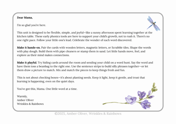 Gentle Phonics Unit Two - More Short A Short E - Image 7
