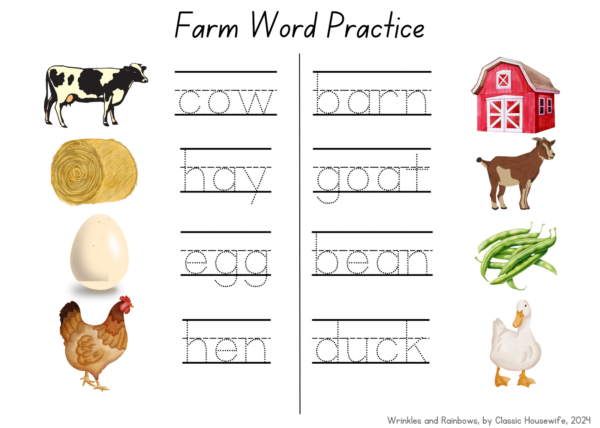 On the Farm Preschool Unit Study Set - Image 5