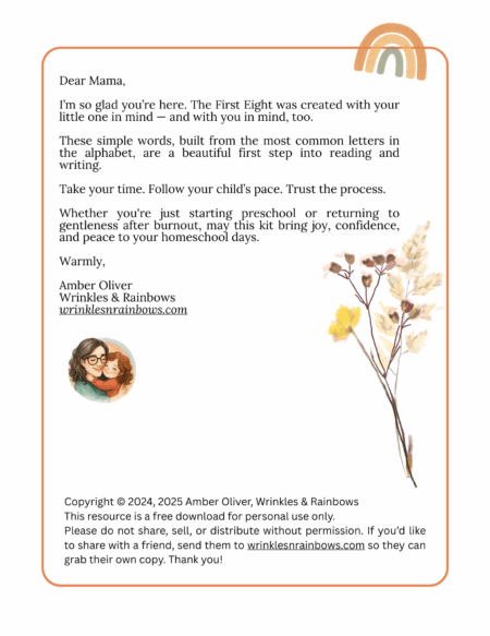 The First Eight Letters - Phonics For Preschoolers *Free Download*