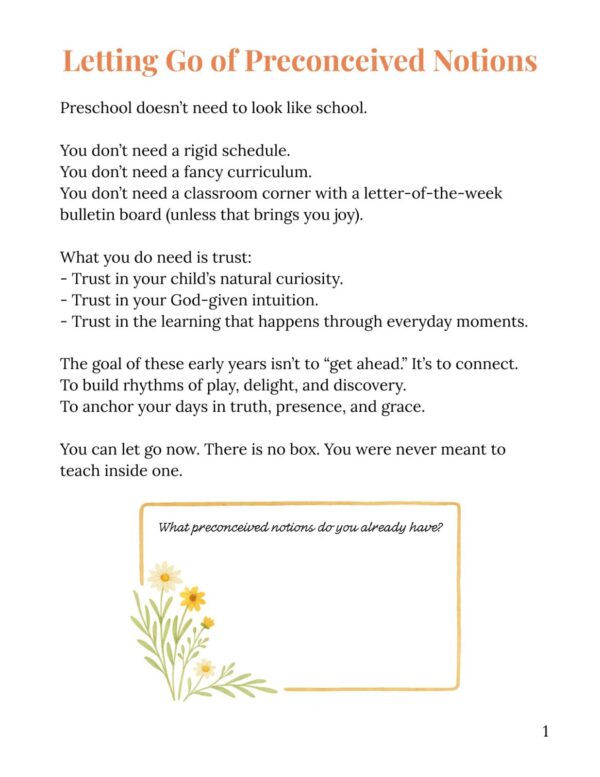Gentle Start Guide for Preschool *Subscriber Only* - Image 2