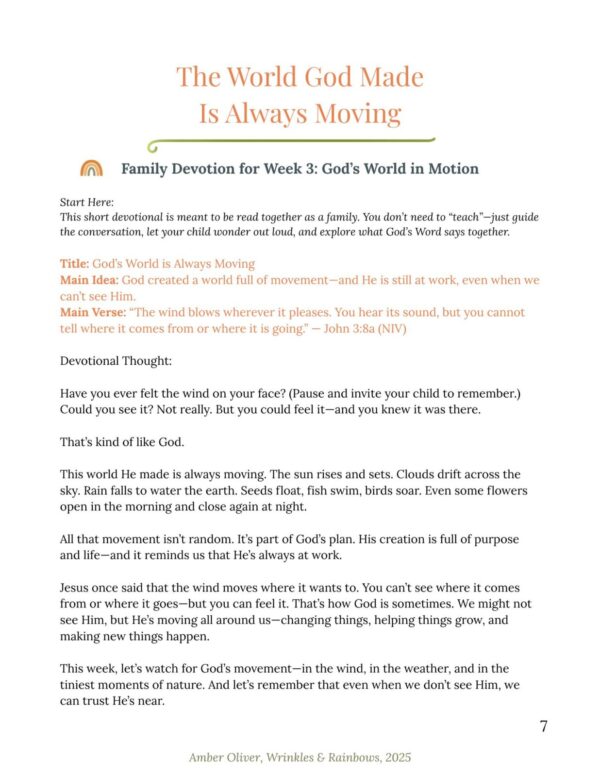 God's Amazing World - Unit 3 (Summer Learning) - Image 4