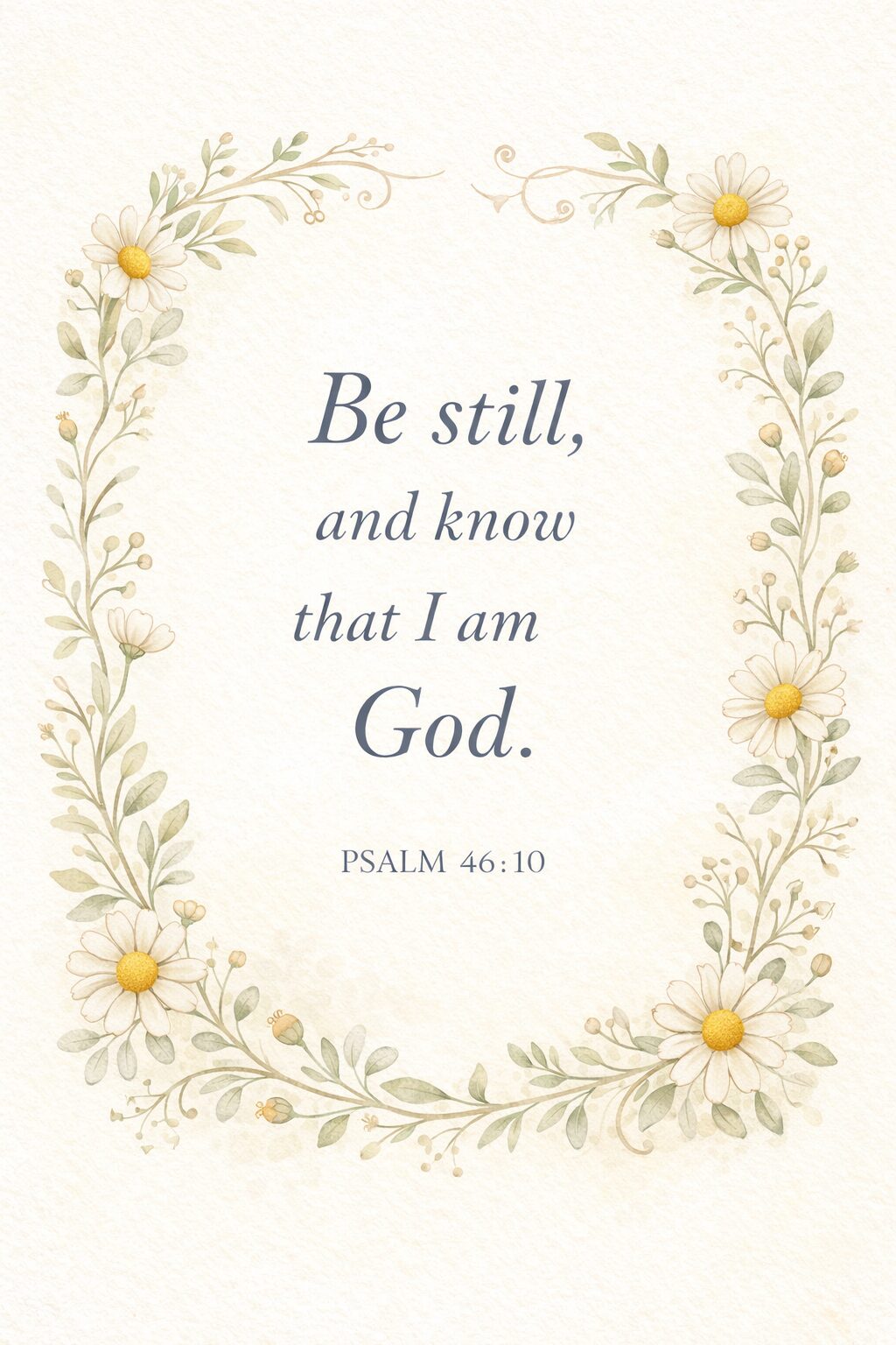 Be Still and Know Poster