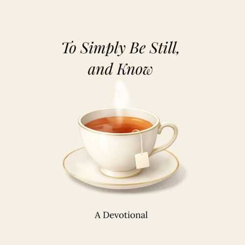To Simply Be Still, and Know – Devotional