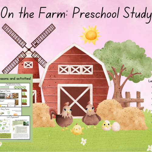 On the Farm Preschool Unit Study Set